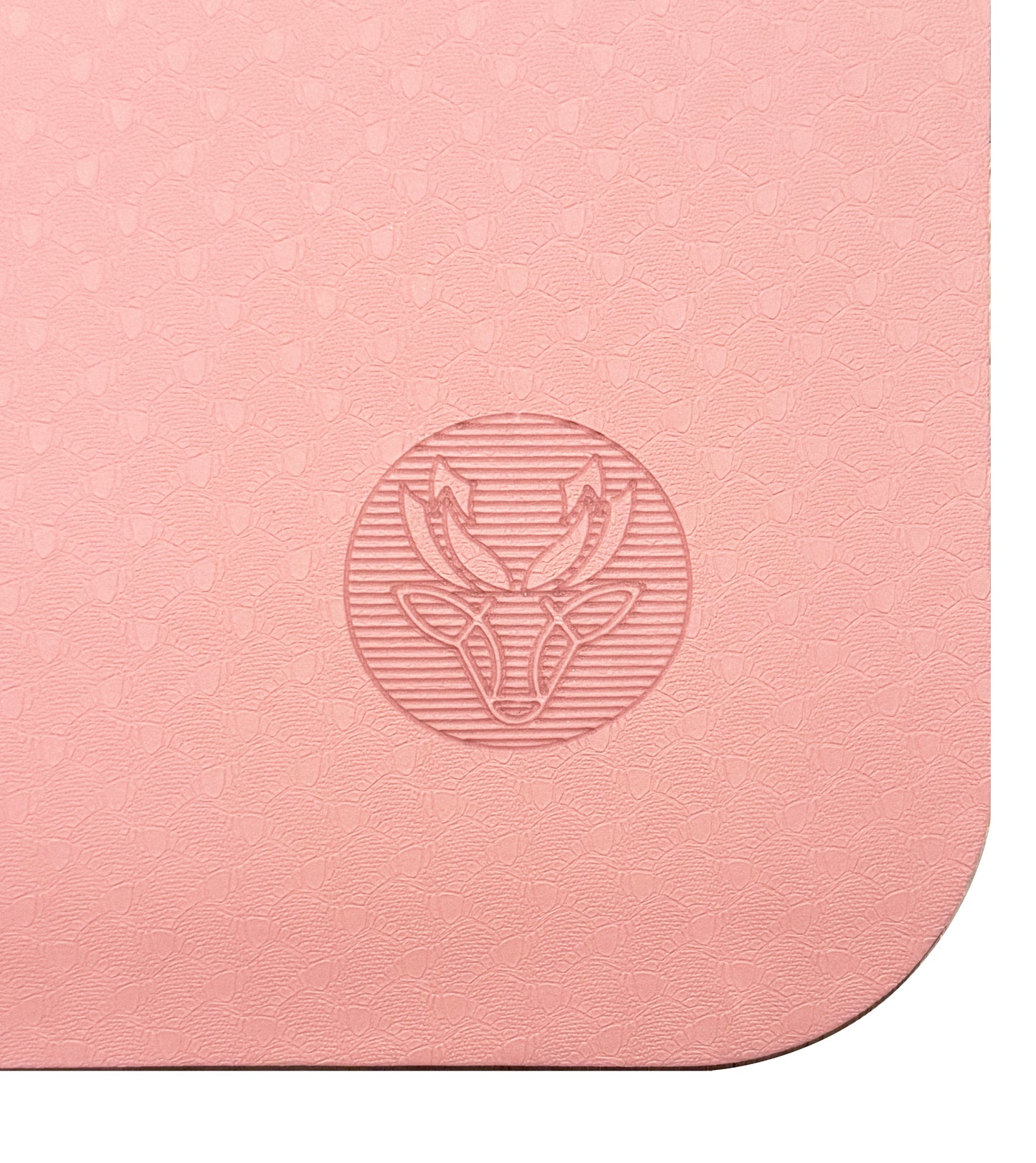 Lotus TPE Non-Slip Namaste Yoga Mat (6mm) Pink - Lotus et Moi