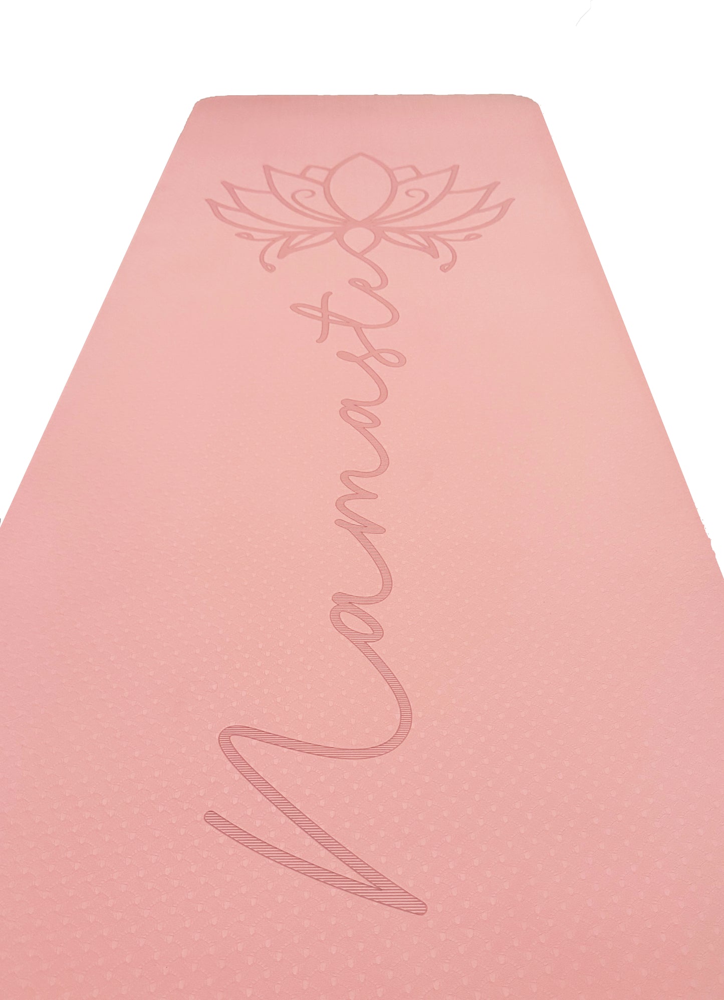 Lotus TPE Non-Slip Namaste Yoga Mat (6mm) Pink - Lotus et Moi