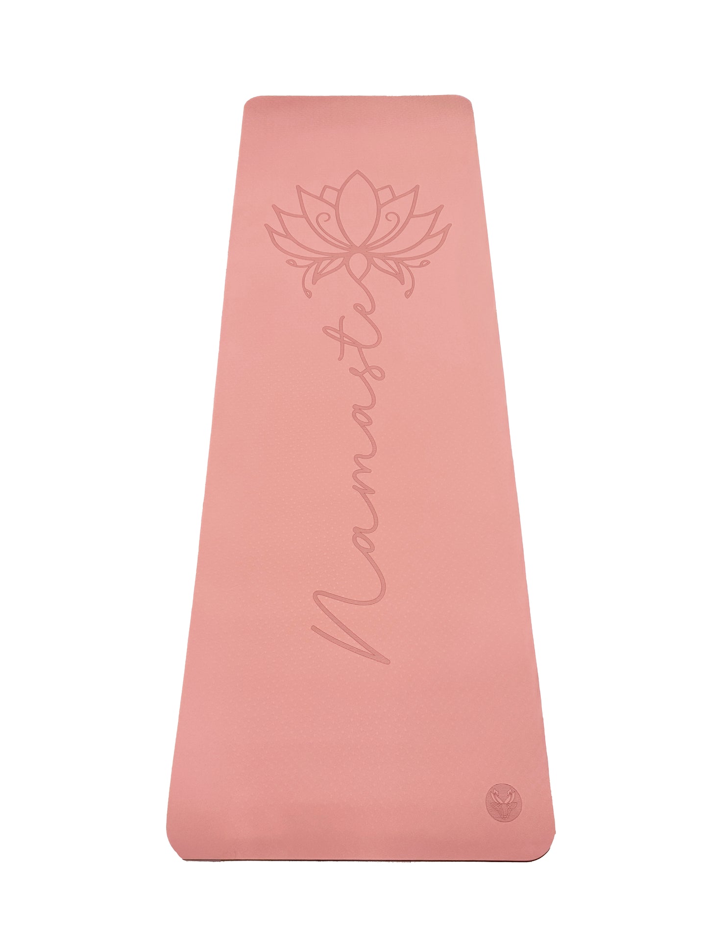 Lotus TPE Non-Slip Namaste Yoga Mat (6mm) Pink - Lotus et Moi