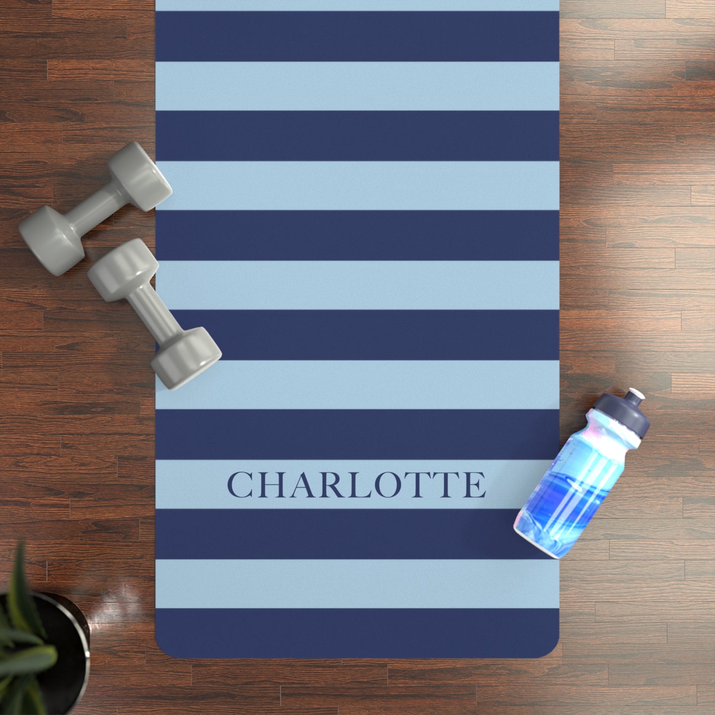 Stripes Personalized Yoga Mat | Non-Slip, Comfort, Extra Stability - Lotus et Moi