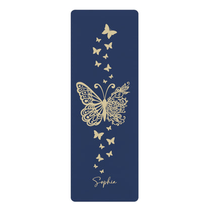 Butterfly Personalized Yoga Mat | Non-Slip, Comfort, Extra Stability - Lotus et Moi