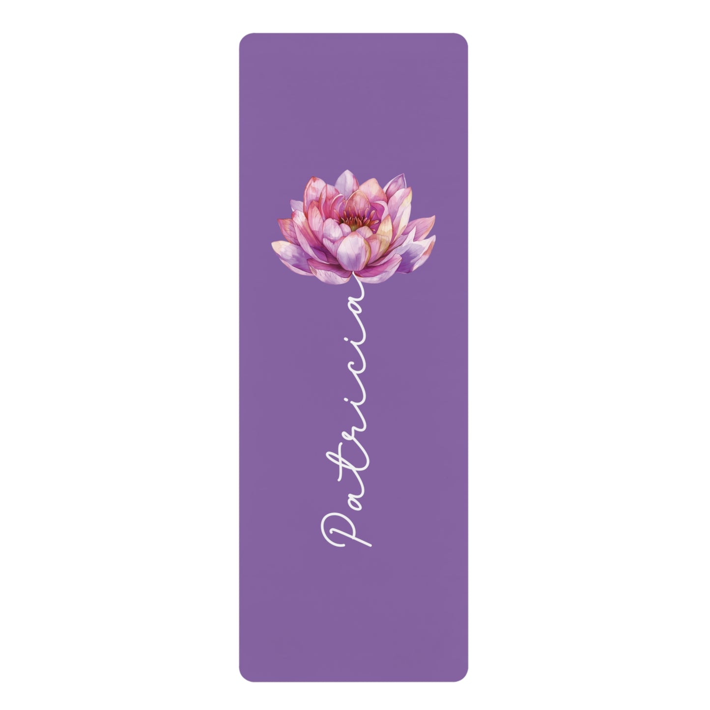 Personalized Yoga Mat | Lotus Watercolor | Non-Slip, Comfort, Extra Stability - Lotus et Moi