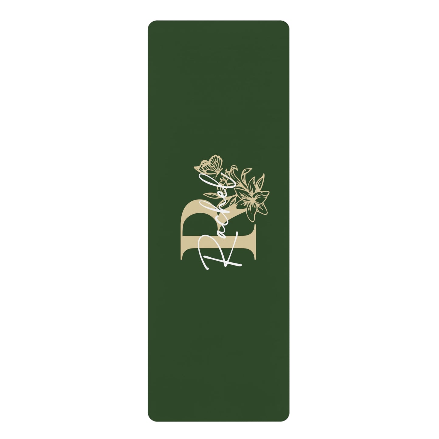 Floral Monogram Personalized Yoga Mat | Non-Slip, Comfort, Extra Stability - Lotus et Moi