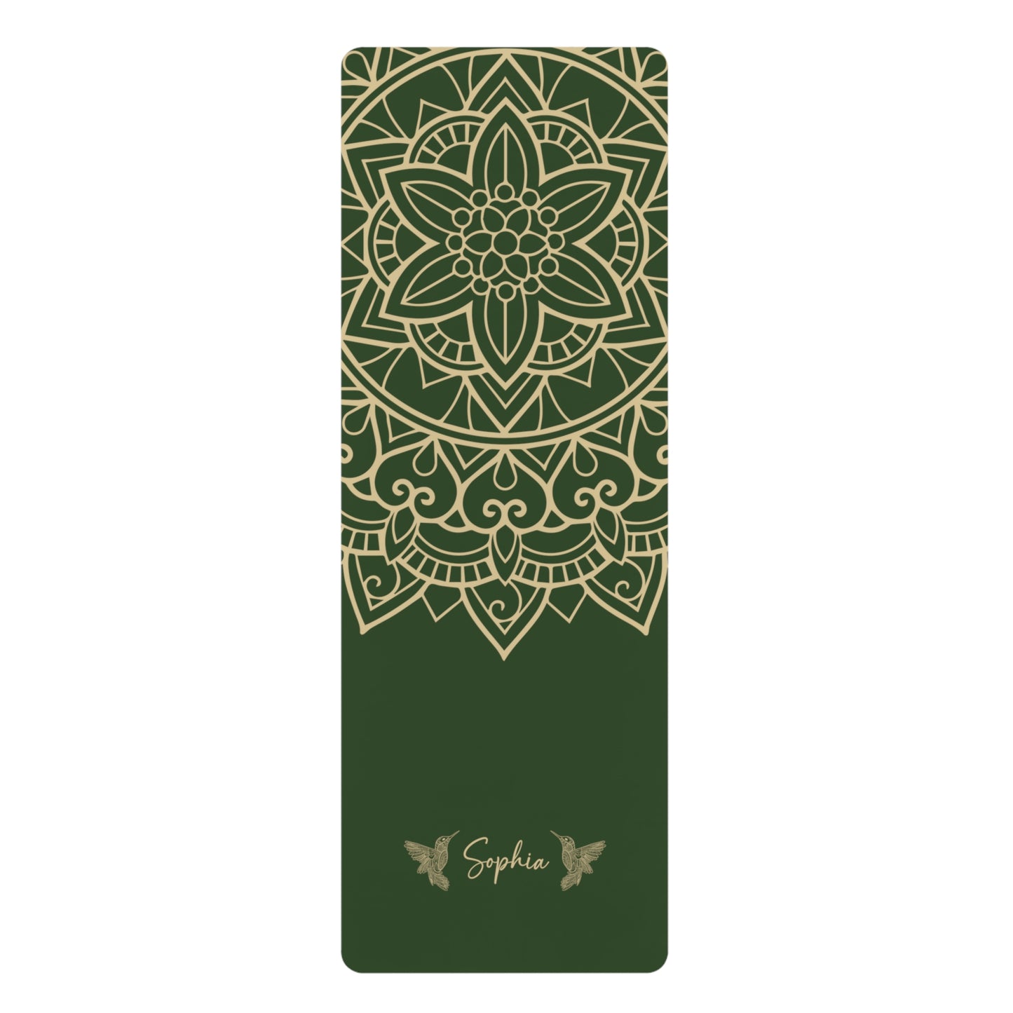 Personalized Yoga Mat | Mandara, Birds | Non-Slip, Comfort, Extra Stability - Lotus et Moi