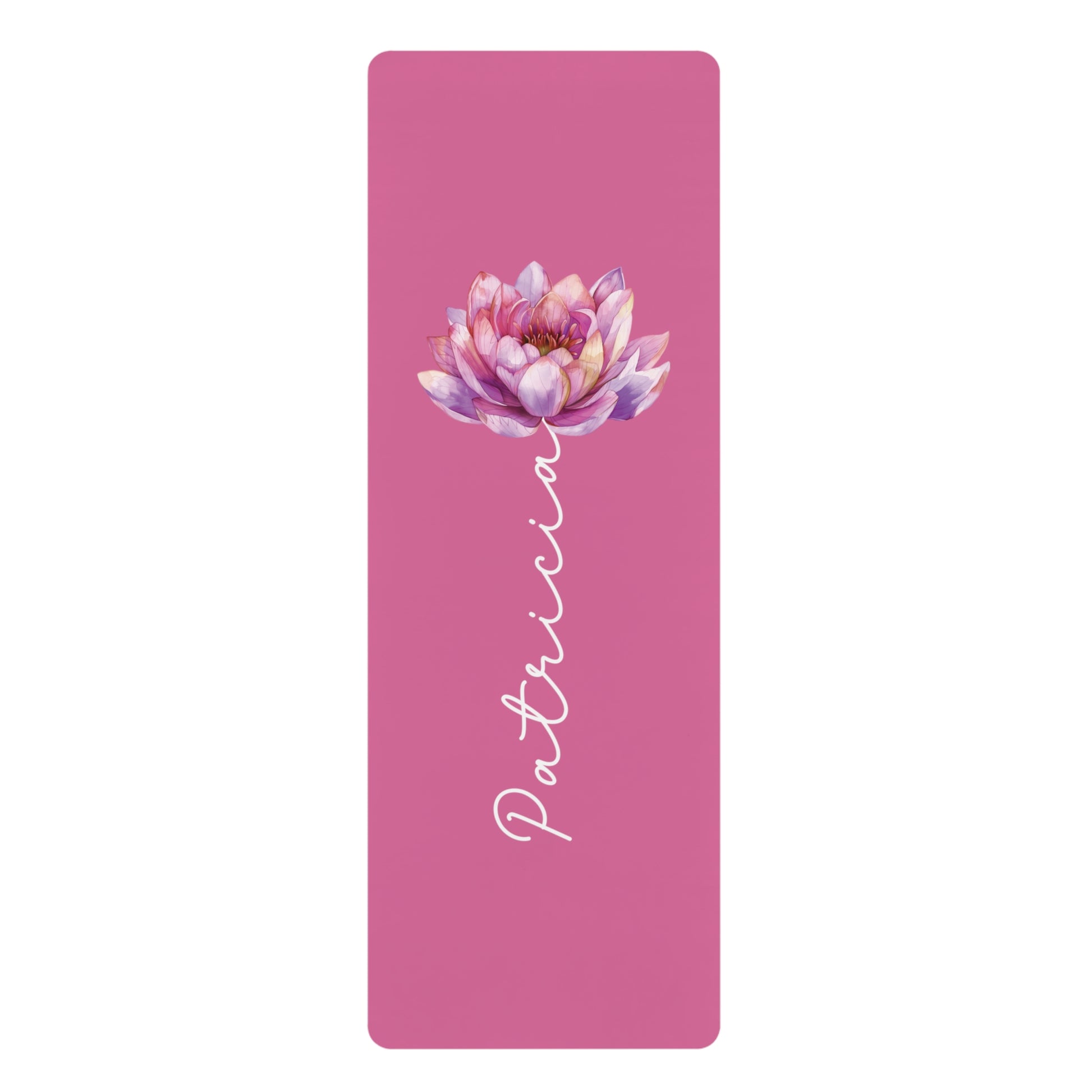 Personalized Yoga Mat | Lotus Watercolor | Non-Slip, Comfort, Extra Stability - Lotus et Moi