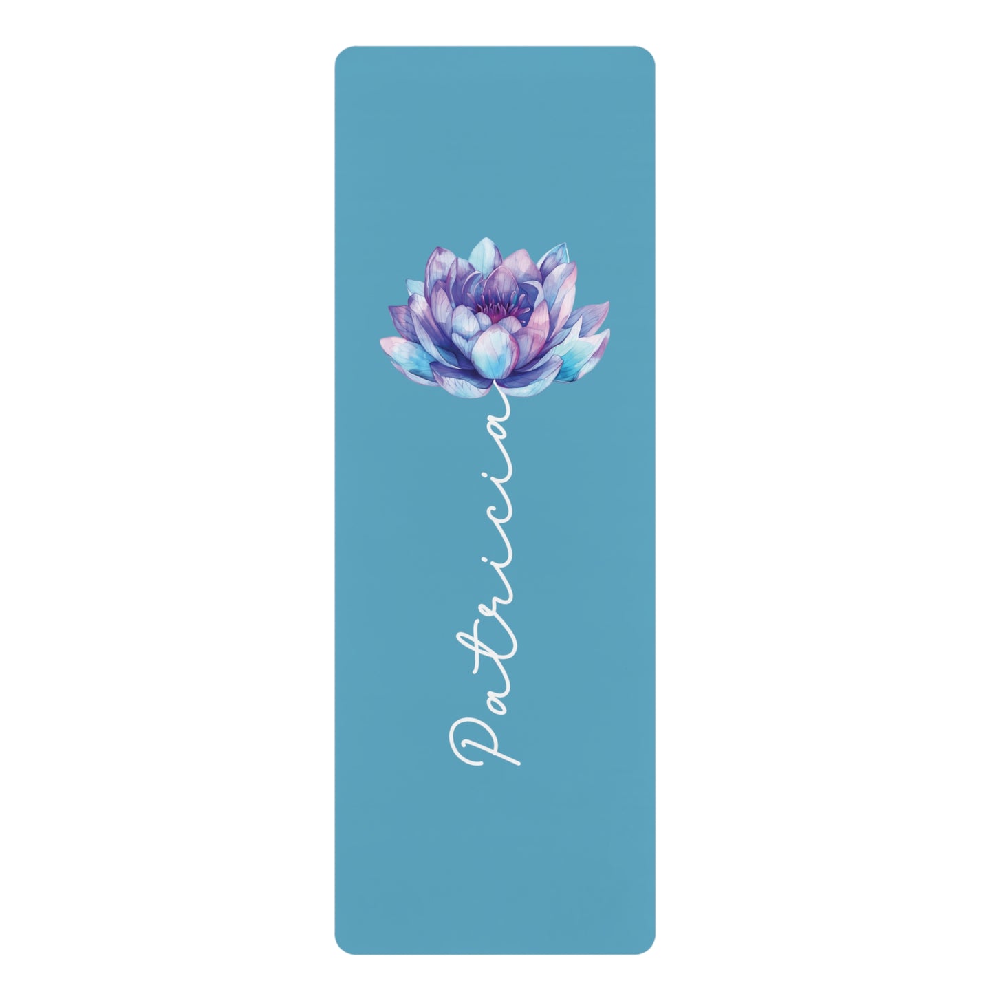 Personalized Yoga Mat | Lotus Watercolor | Non-Slip, Comfort, Extra Stability - Lotus et Moi