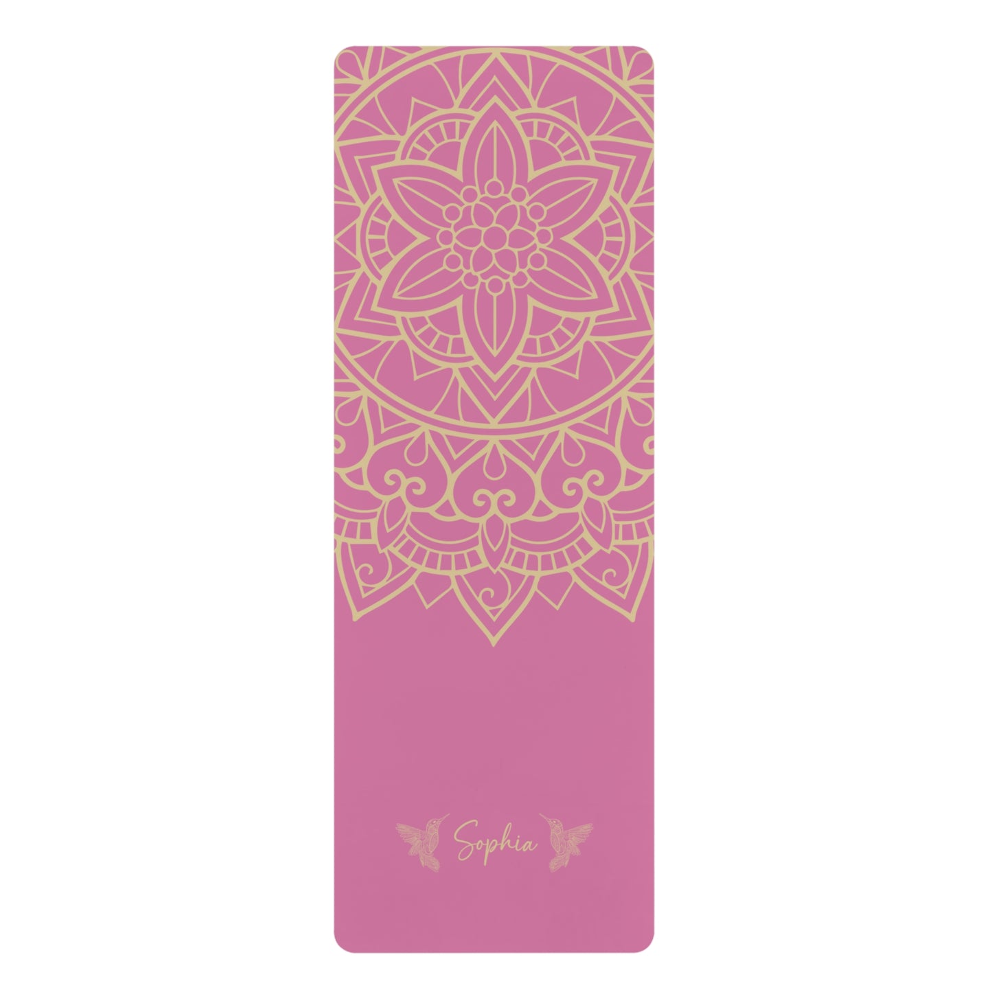 Personalized Yoga Mat | Mandara, Birds | Non-Slip, Comfort, Extra Stability - Lotus et Moi