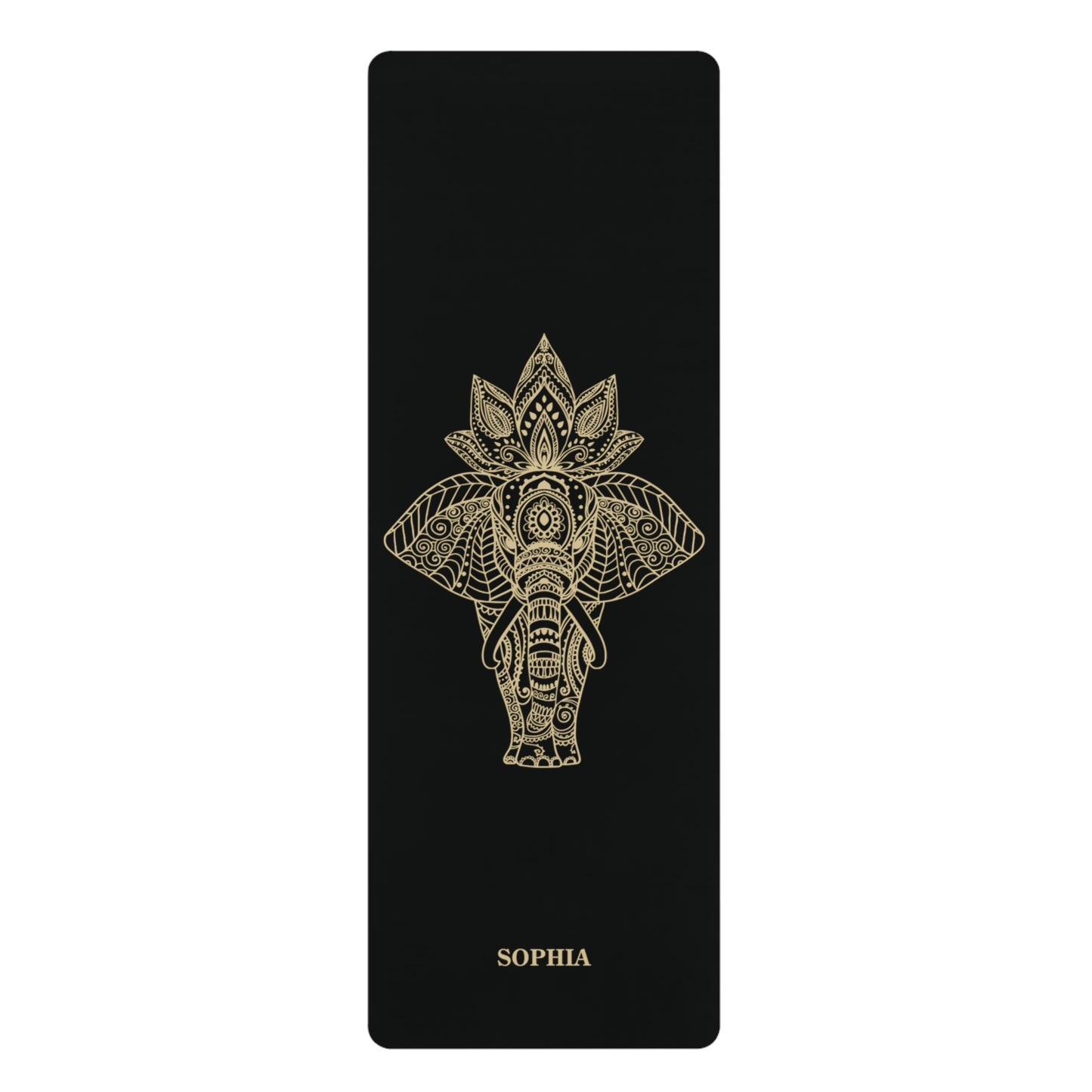 Personalized Yoga Mat | Elephant | Non-Slip, Comfort, Extra Stability - Lotus et Moi