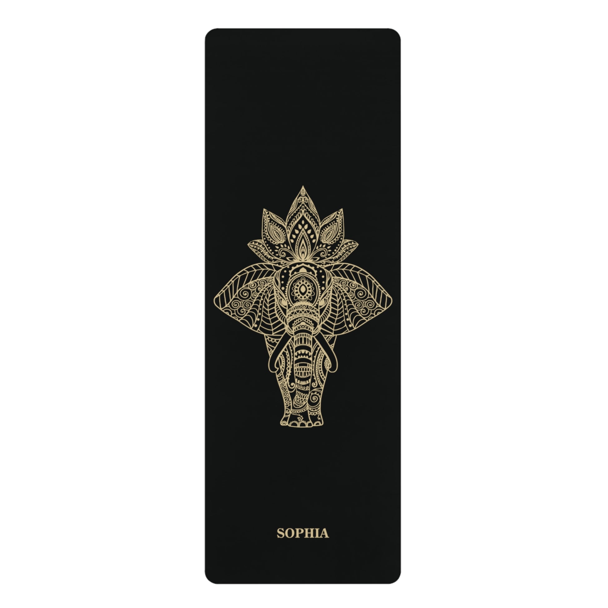 Personalized Yoga Mat | Elephant | Non-Slip, Comfort, Extra Stability - Lotus et Moi