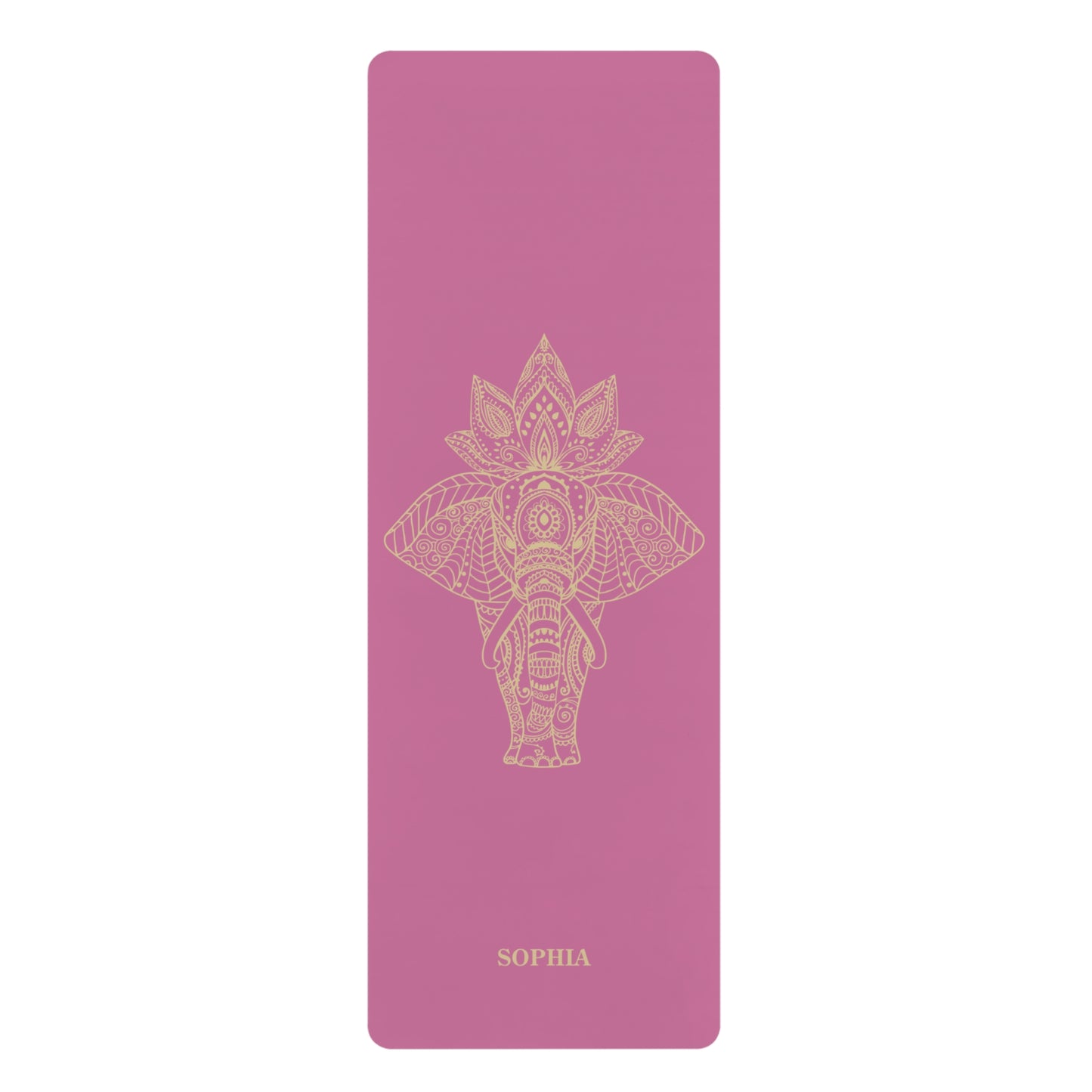 Personalized Yoga Mat | Elephant | Non-Slip, Comfort, Extra Stability - Lotus et Moi