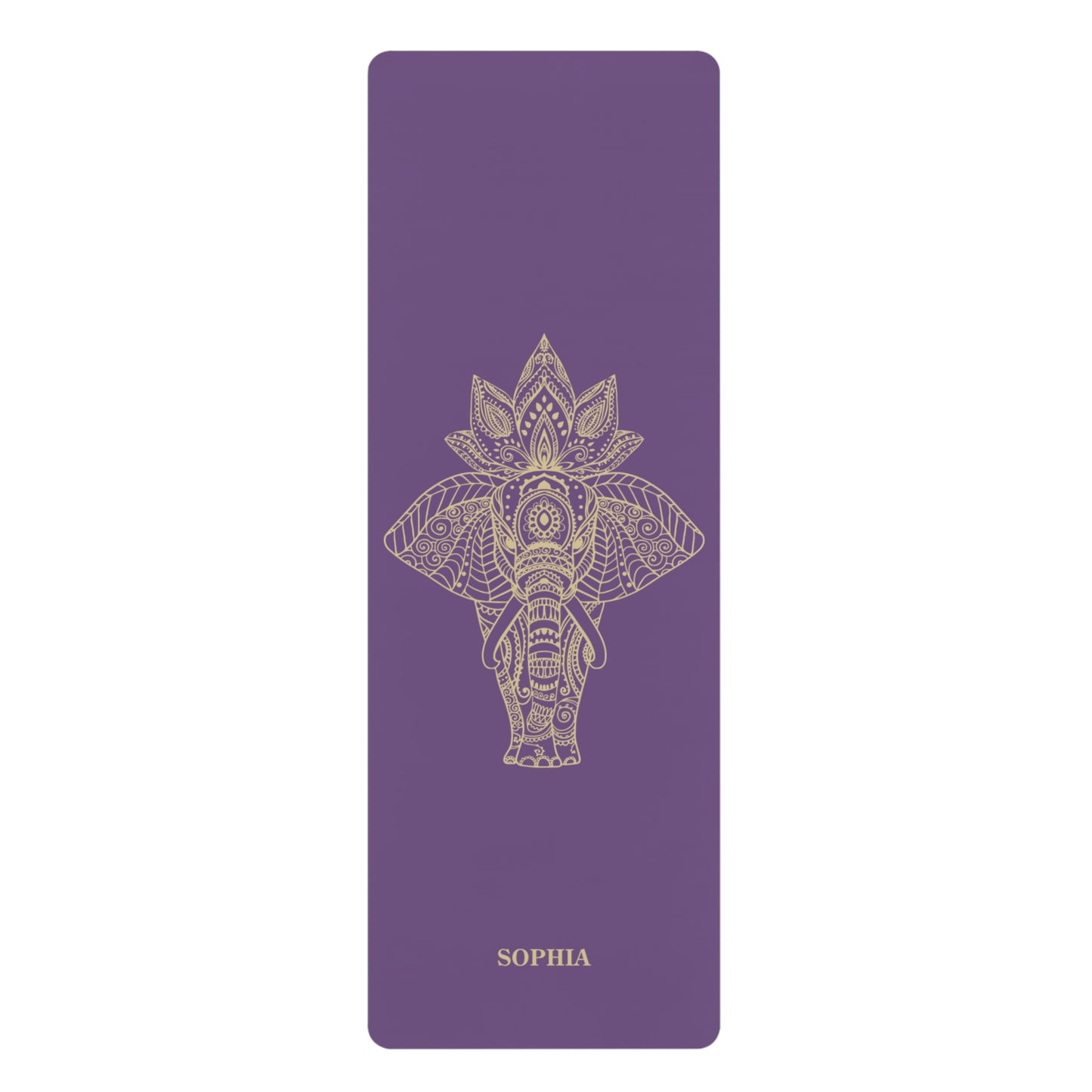 Personalized Yoga Mat | Elephant | Non-Slip, Comfort, Extra Stability - Lotus et Moi