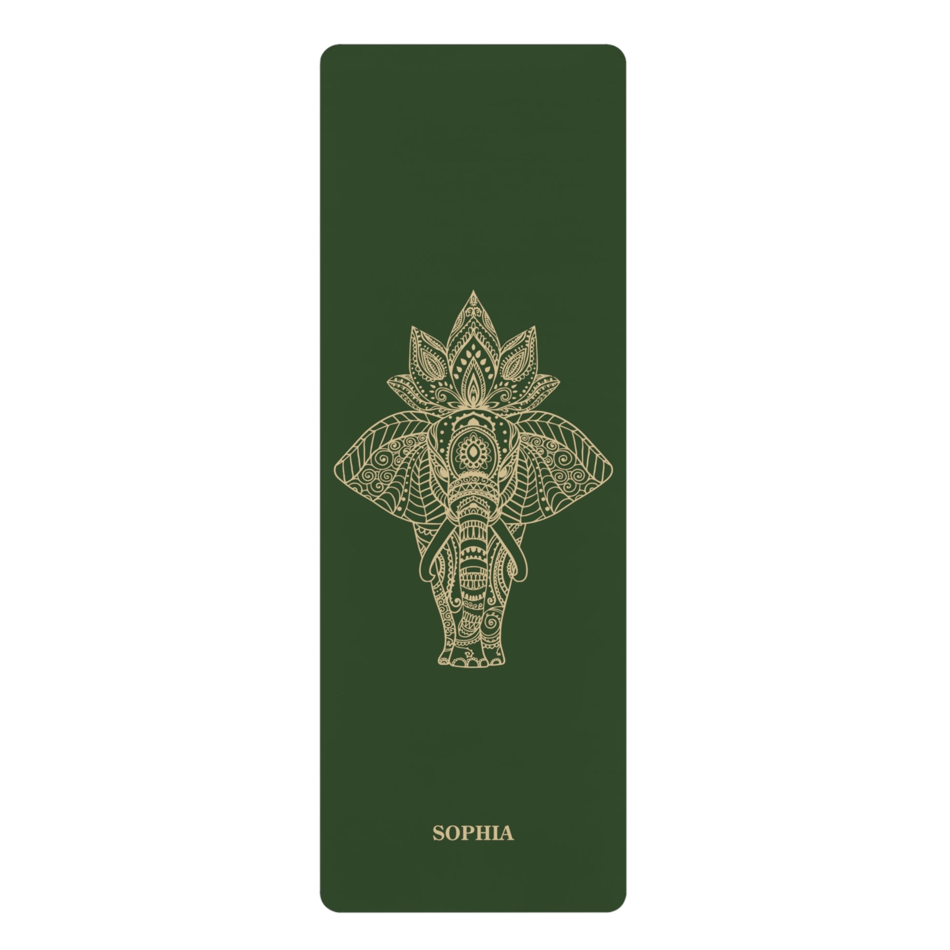 Personalized Yoga Mat | Elephant | Non-Slip, Comfort, Extra Stability - Lotus et Moi