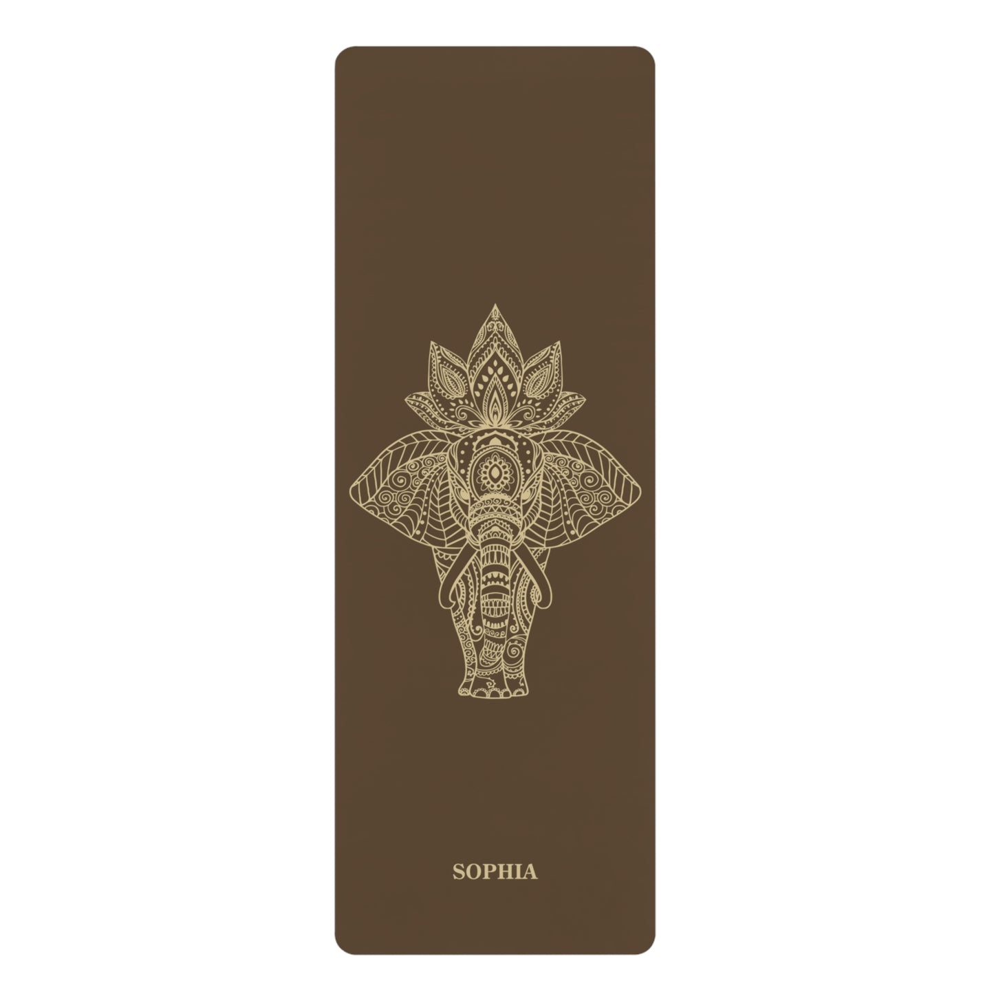 Personalized Yoga Mat | Elephant | Non-Slip, Comfort, Extra Stability - Lotus et Moi