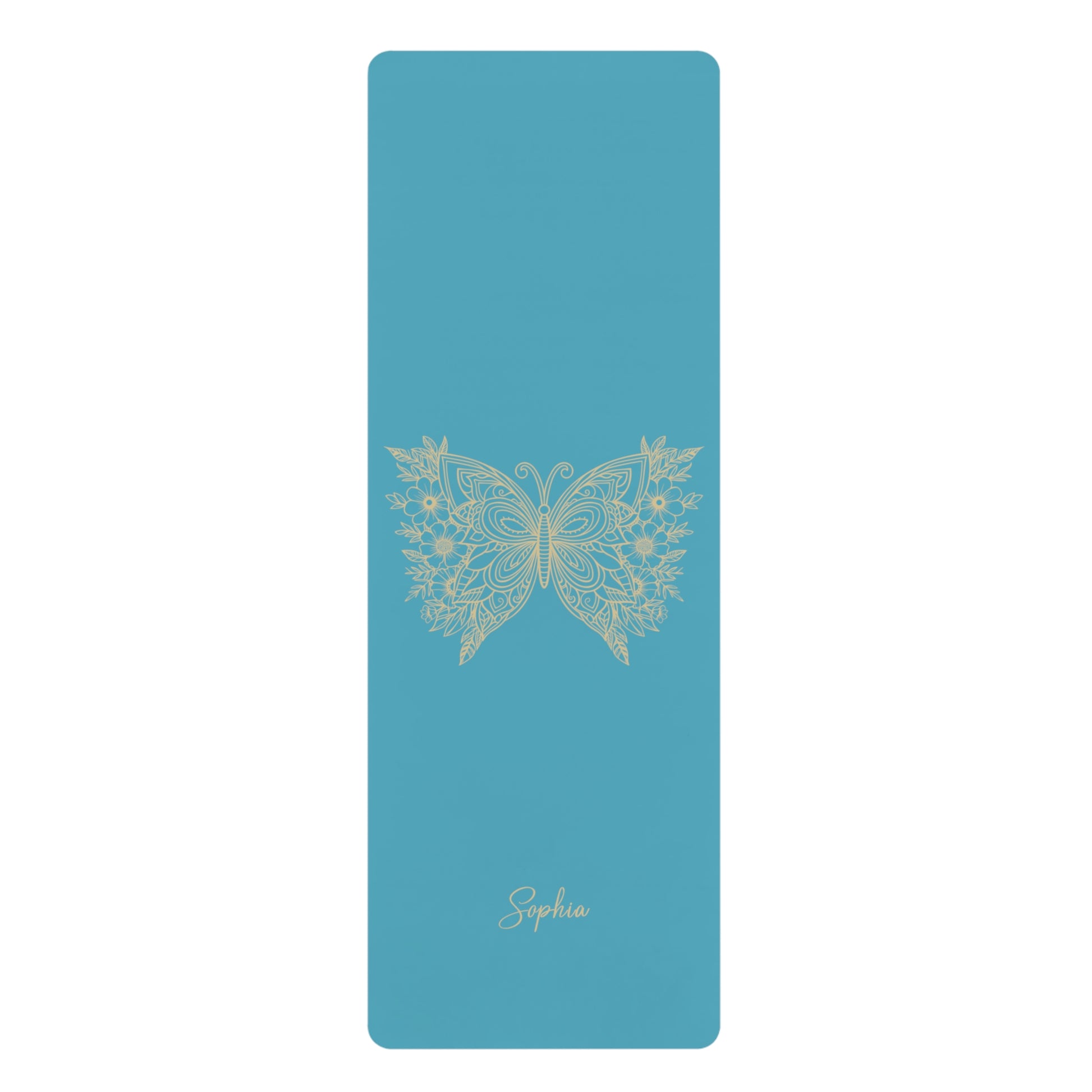 Personalized Yoga Mat | Butterfly | Non-Slip, Comfort, Extra Stability - Lotus et Moi