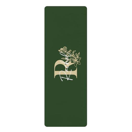 Floral Monogram Personalized Yoga Mat | Non - Slip, Comfort, Extra Stability - Lotus et Moi