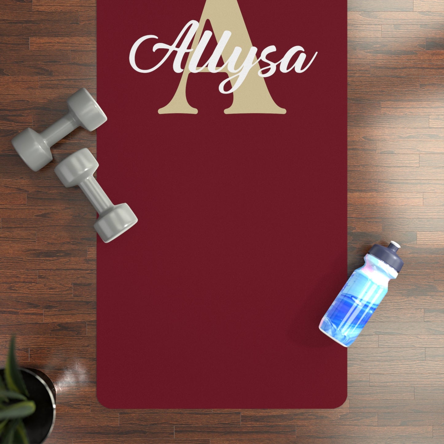 Initial Personalized Yoga Mat | Non - Slip, Comfort, Extra Stability - Lotus et Moi