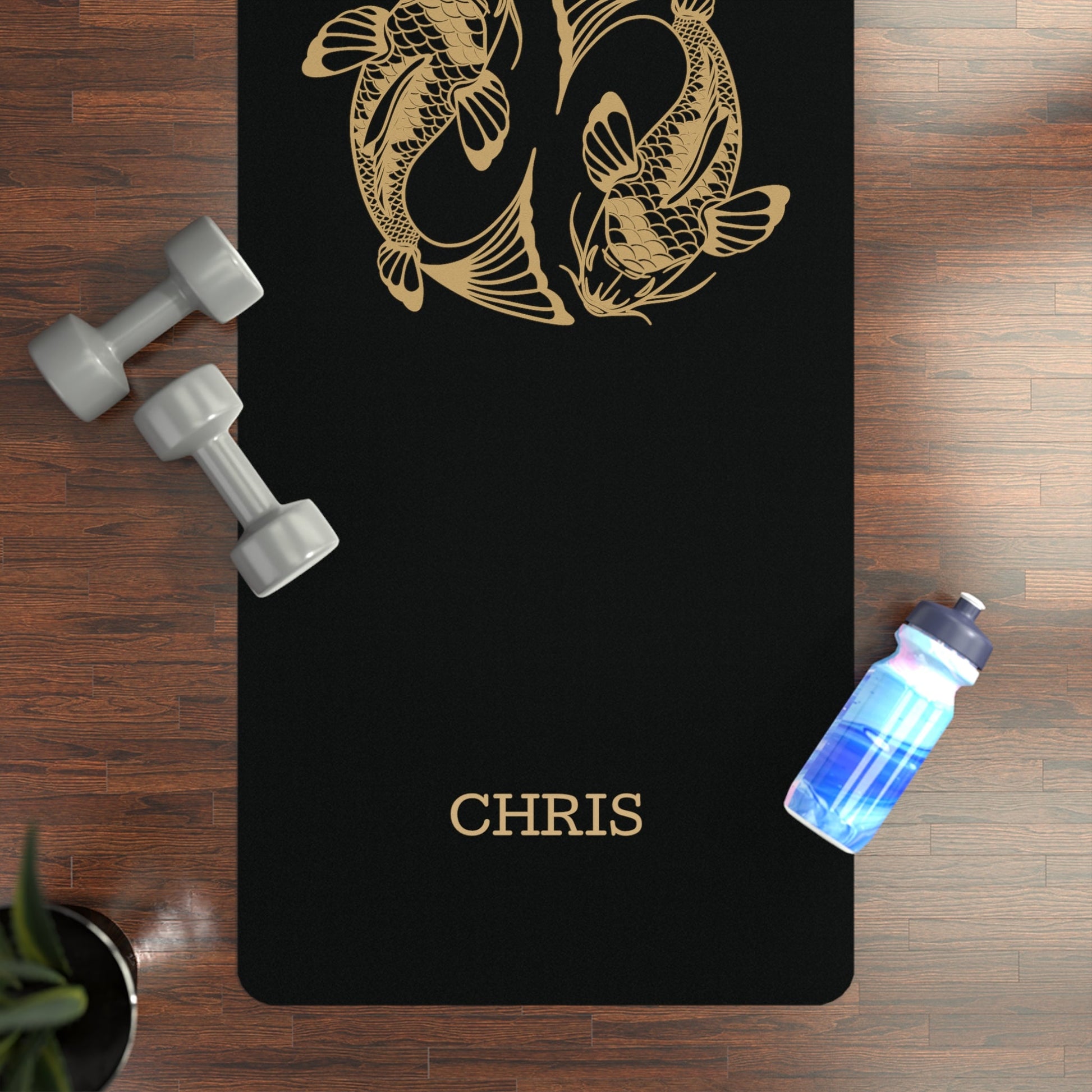 Japanese Koi Fish Yoga Mat | Non - Slip, Comfort, Extra Stability - Lotus et Moi