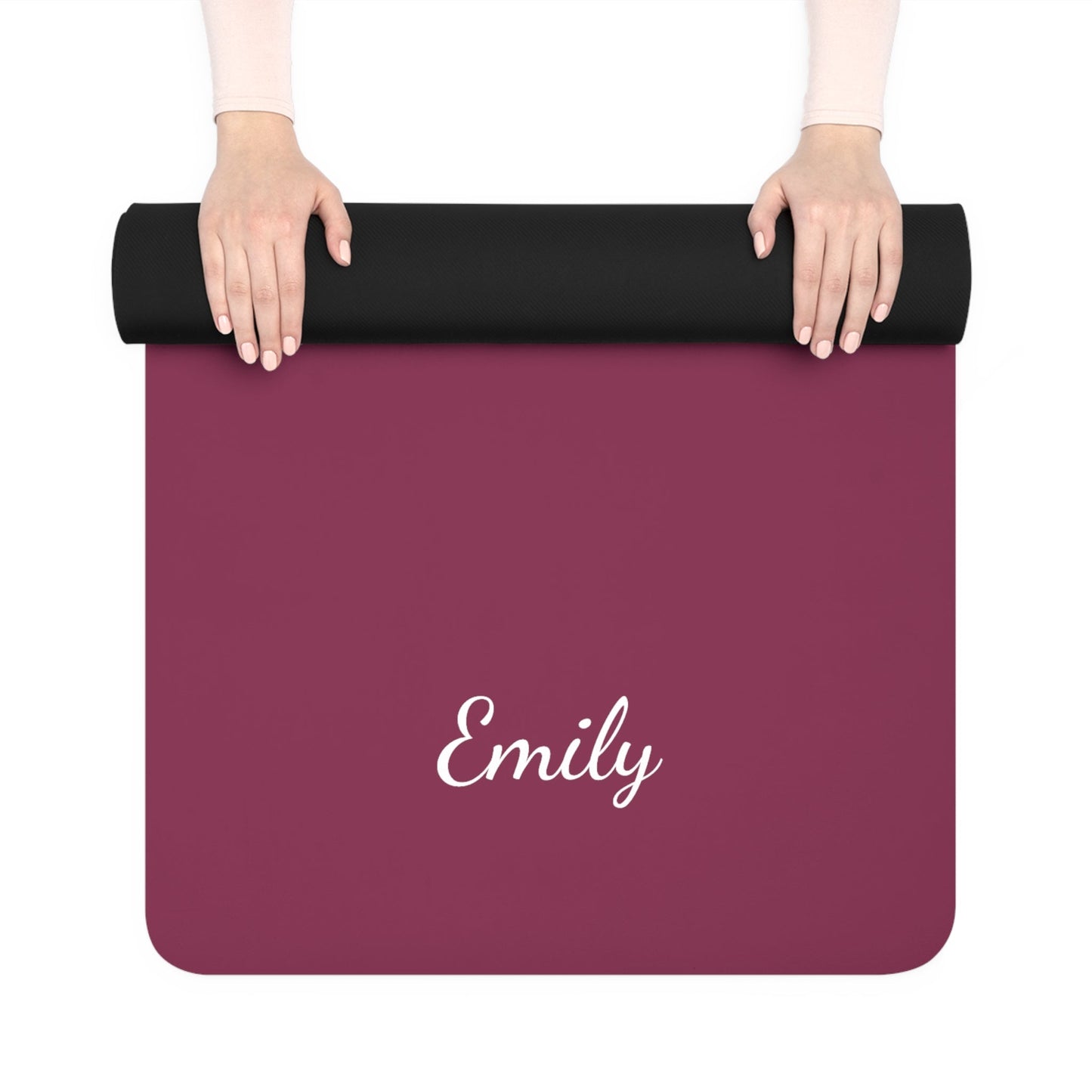 Letter Customized Flower Yoga Mat | Non - Slip, Comfort, Extra Stability - Lotus et Moi