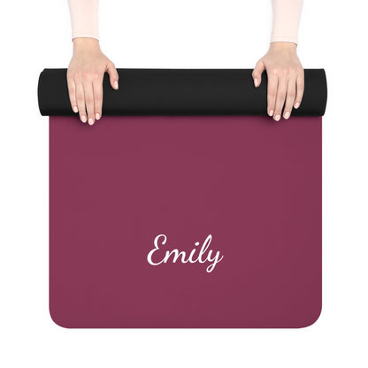Letter Customized Flower Yoga Mat | Non - Slip, Comfort, Extra Stability - Lotus et Moi