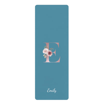 Letter Customized Flower Yoga Mat | Non - Slip, Comfort, Extra Stability - Lotus et Moi