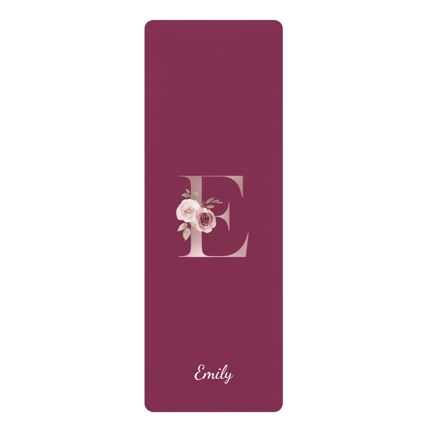 Letter Customized Flower Yoga Mat | Non - Slip, Comfort, Extra Stability - Lotus et Moi