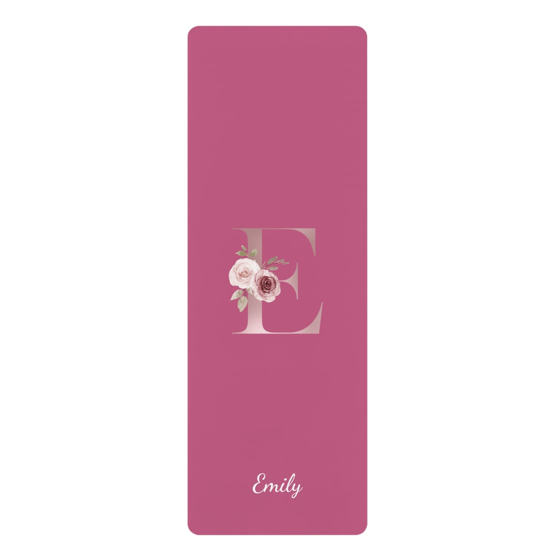 Letter Customized Flower Yoga Mat | Non - Slip, Comfort, Extra Stability - Lotus et Moi