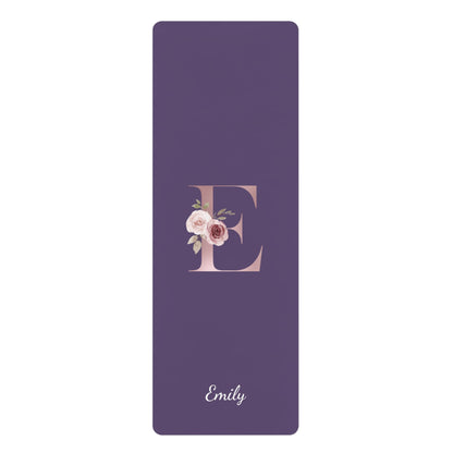 Letter Customized Flower Yoga Mat | Non - Slip, Comfort, Extra Stability - Lotus et Moi