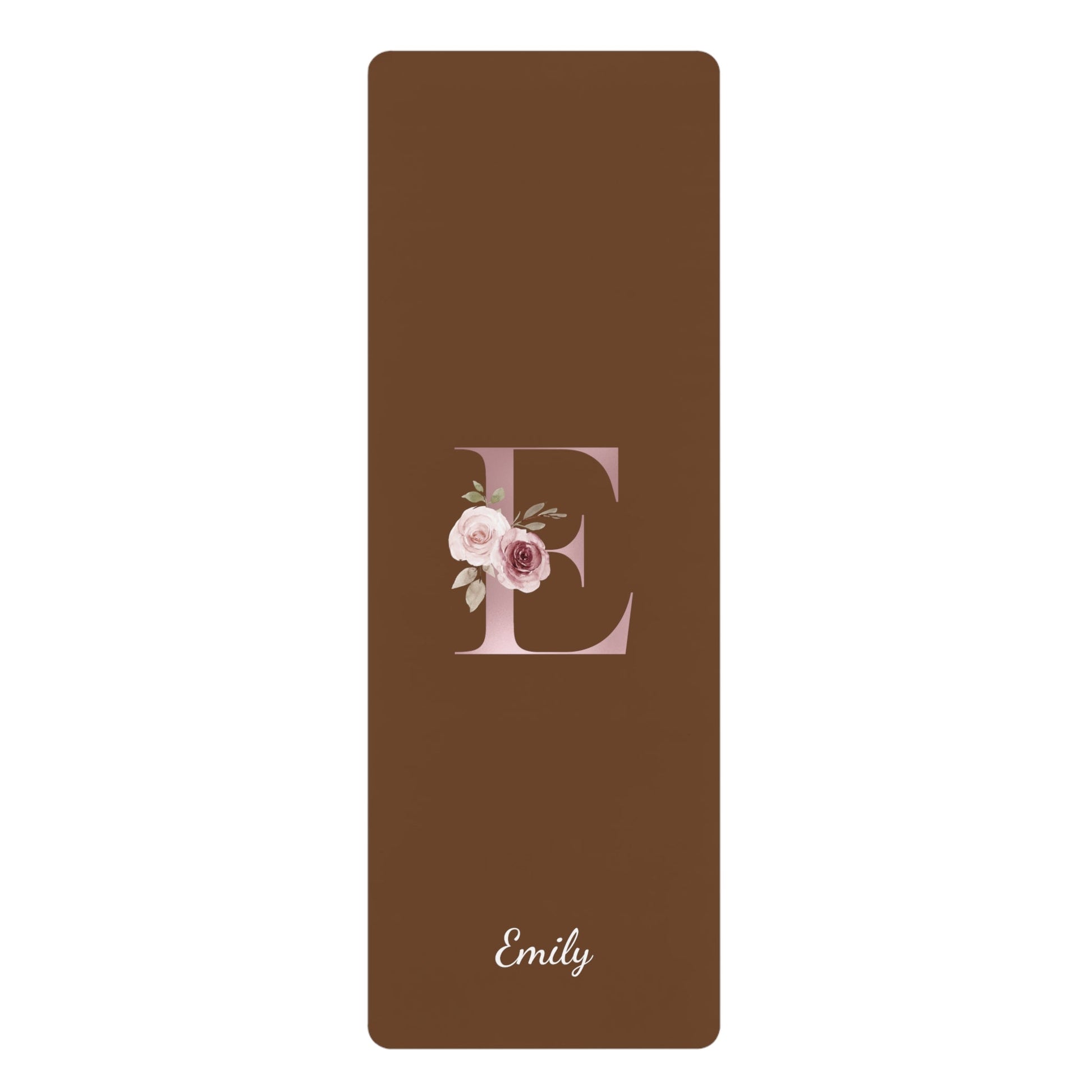 Letter Customized Flower Yoga Mat | Non - Slip, Comfort, Extra Stability - Lotus et Moi
