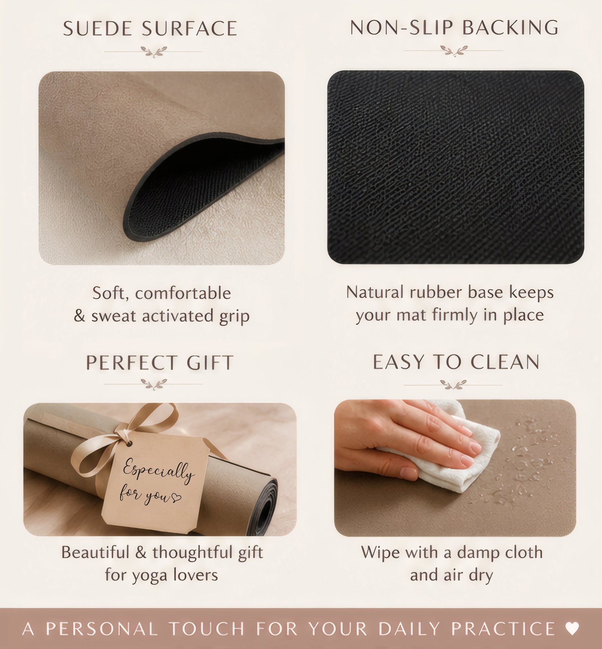 Lotus et Moi Premium Suede Yoga Mat - Lotus et Moi