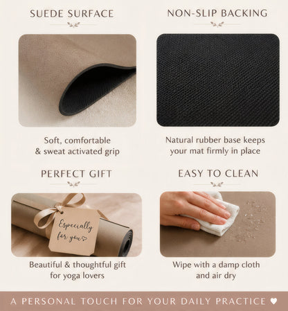 Lotus et Moi Premium Suede Yoga Mat - Lotus et Moi