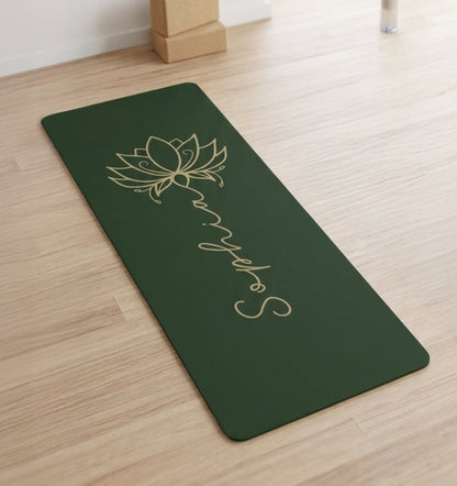Lotus Personalized Premium Suede Yoga Mat - Lotus et Moi