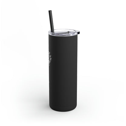 Lotus Personalized Skinny Matte Tumbler with Straw 20oz | BPA Free - Lotus et Moi