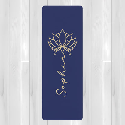 Lotus Personalized Yoga Mat | Non - Slip, Comfort, Extra Stability - Lotus et Moi