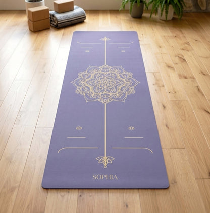 Mandala Alignment System Personalized Premium Yoga Mat - Lotus et Moi