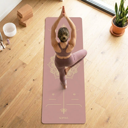 Mandala Alignment System Personalized Premium Yoga Mat - Lotus et Moi