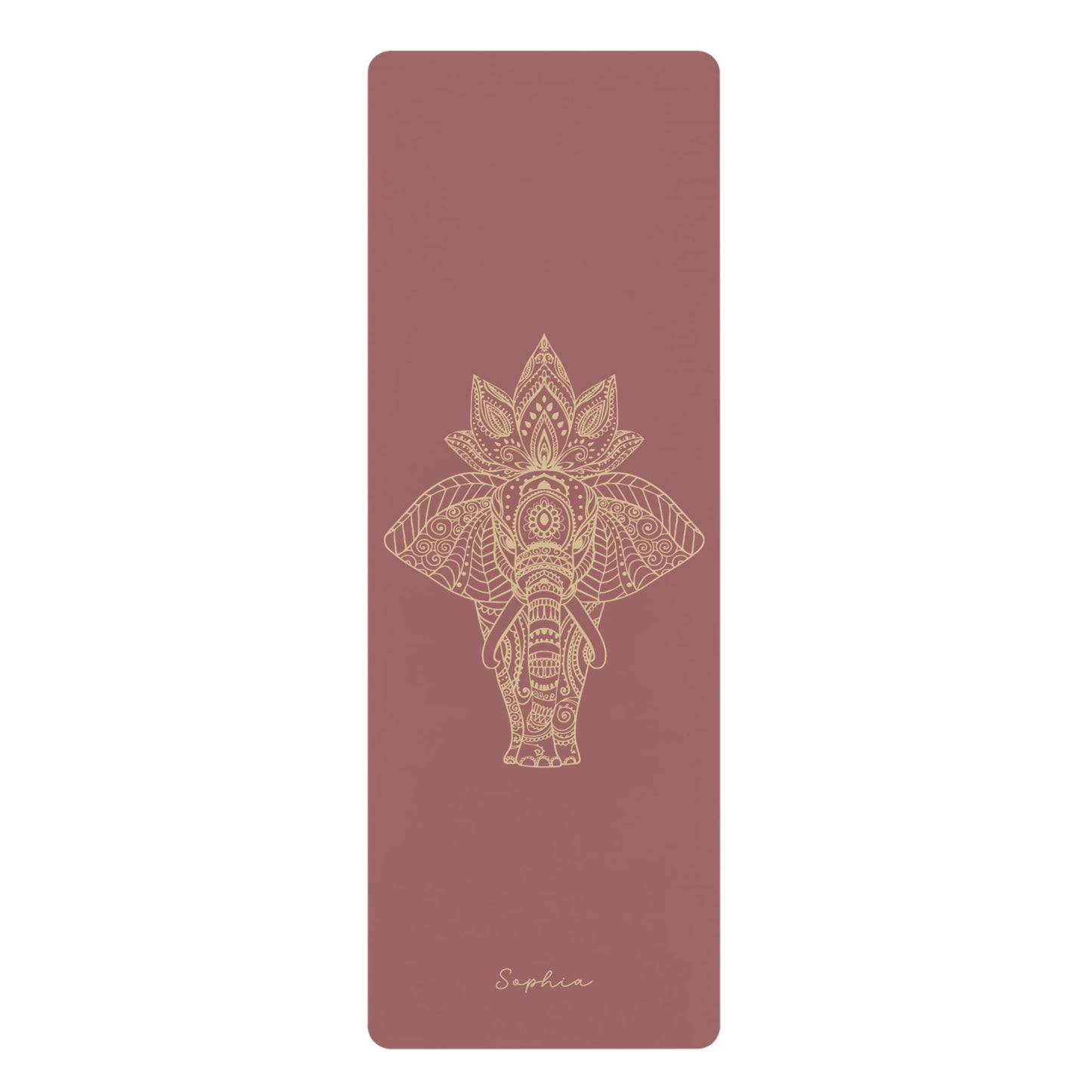 Mandala Elephant Personalized Premium Yoga Mat - Lotus et Moi