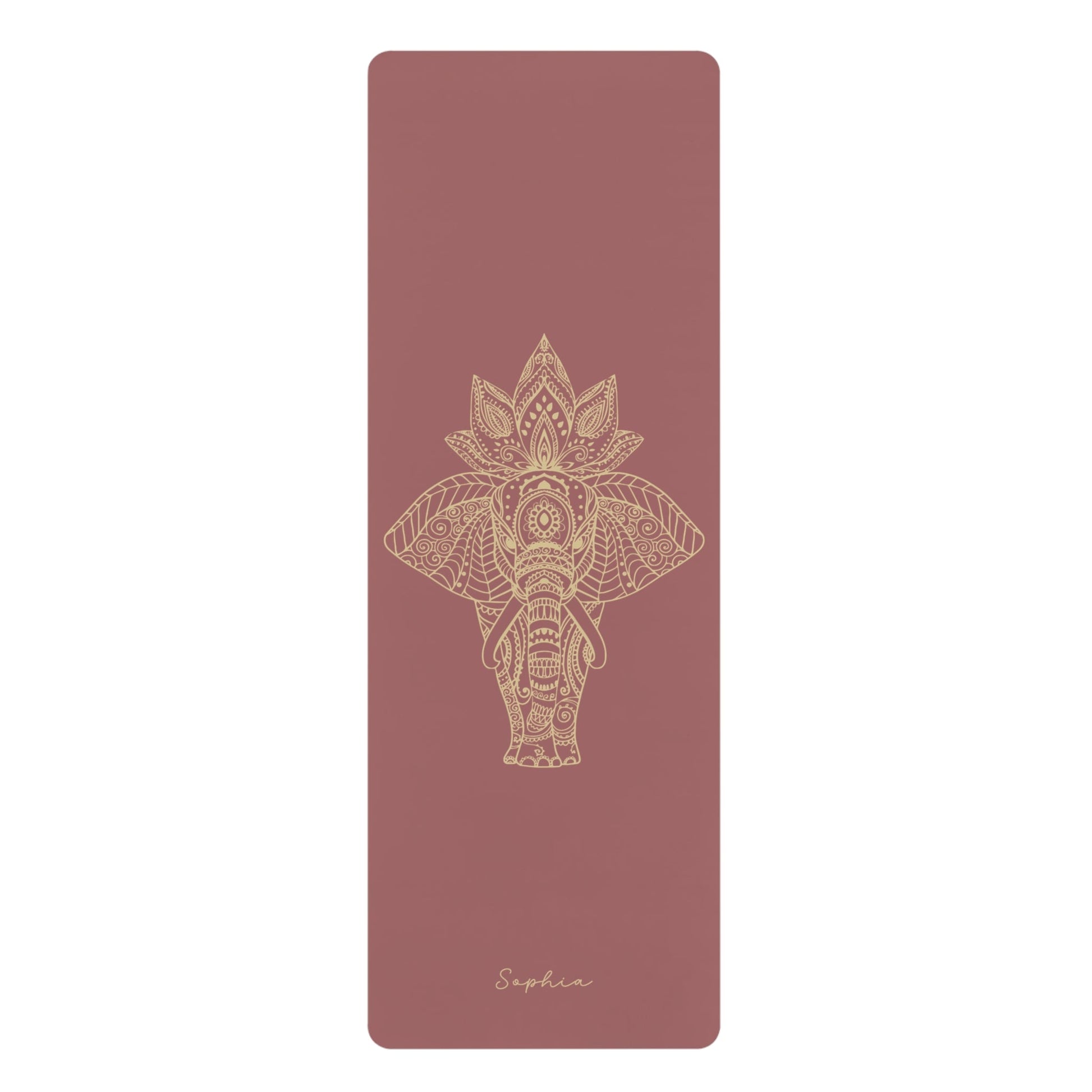 Mandala Elephant Personalized Premium Yoga Mat - Lotus et Moi