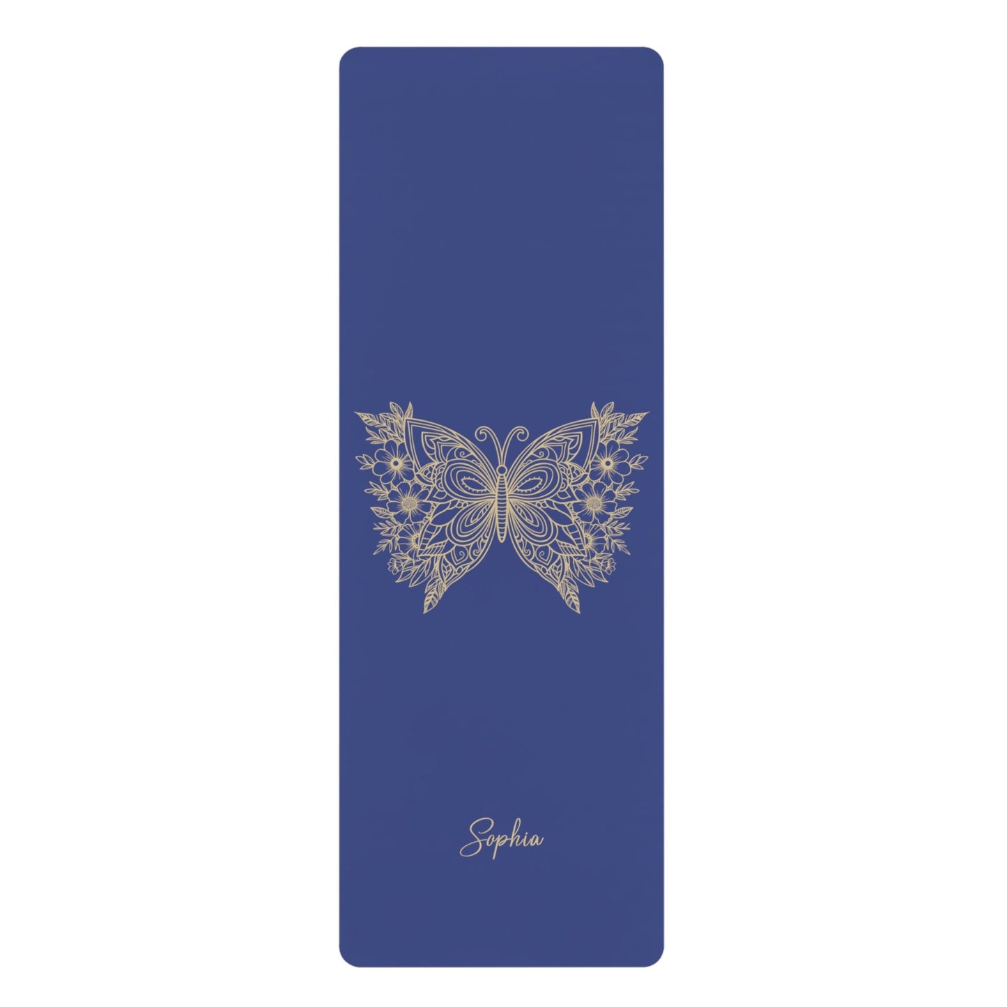 Personalized Yoga Mat | Butterfly | Non - Slip, Comfort, Extra Stability - Lotus et Moi