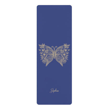 Personalized Yoga Mat | Butterfly | Non - Slip, Comfort, Extra Stability - Lotus et Moi