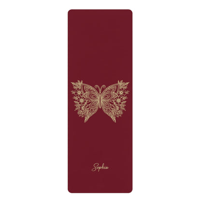 Personalized Yoga Mat | Butterfly | Non - Slip, Comfort, Extra Stability - Lotus et Moi