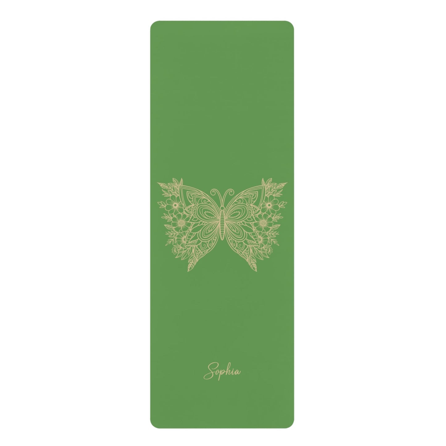Personalized Yoga Mat | Butterfly | Non - Slip, Comfort, Extra Stability - Lotus et Moi