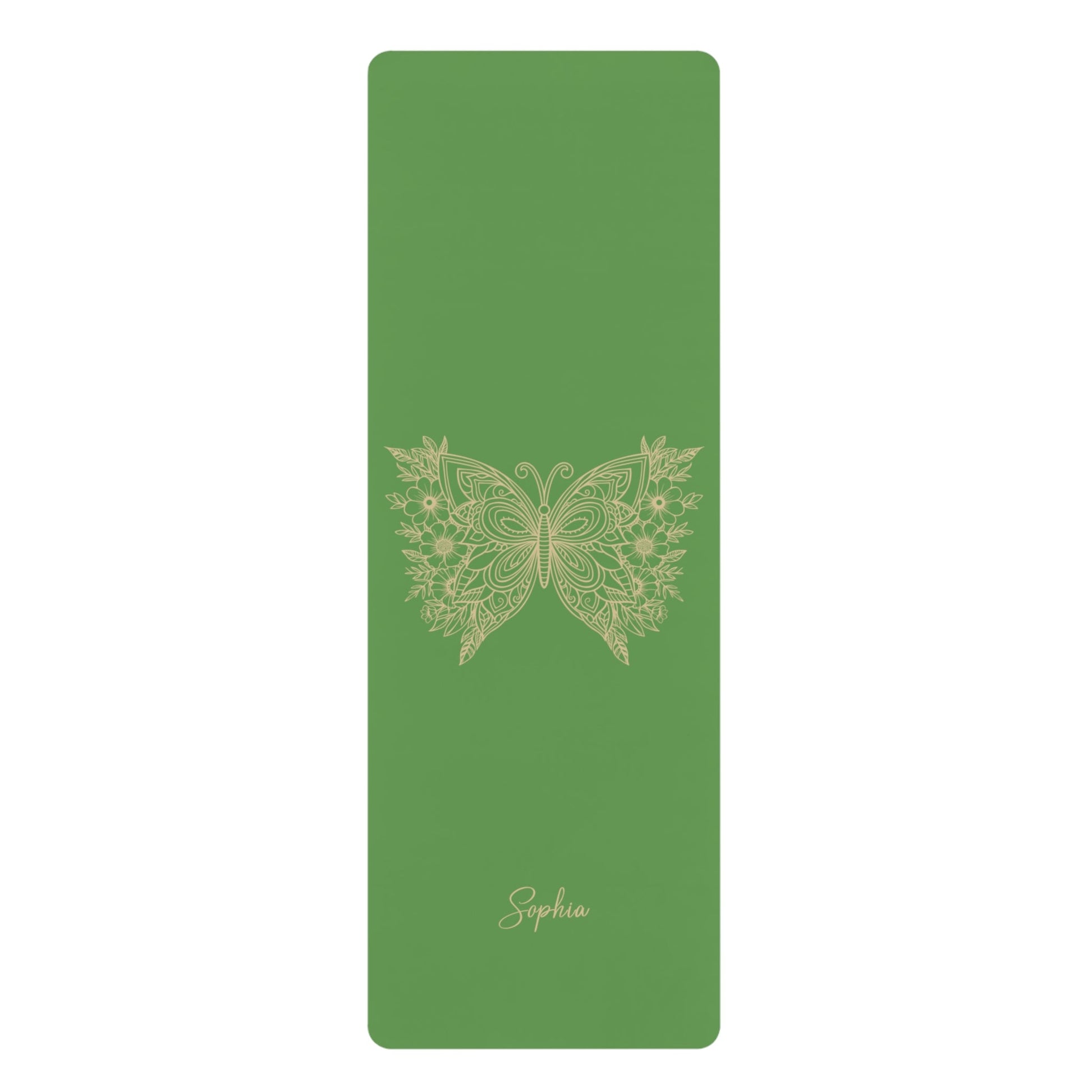 Personalized Yoga Mat | Butterfly | Non - Slip, Comfort, Extra Stability - Lotus et Moi