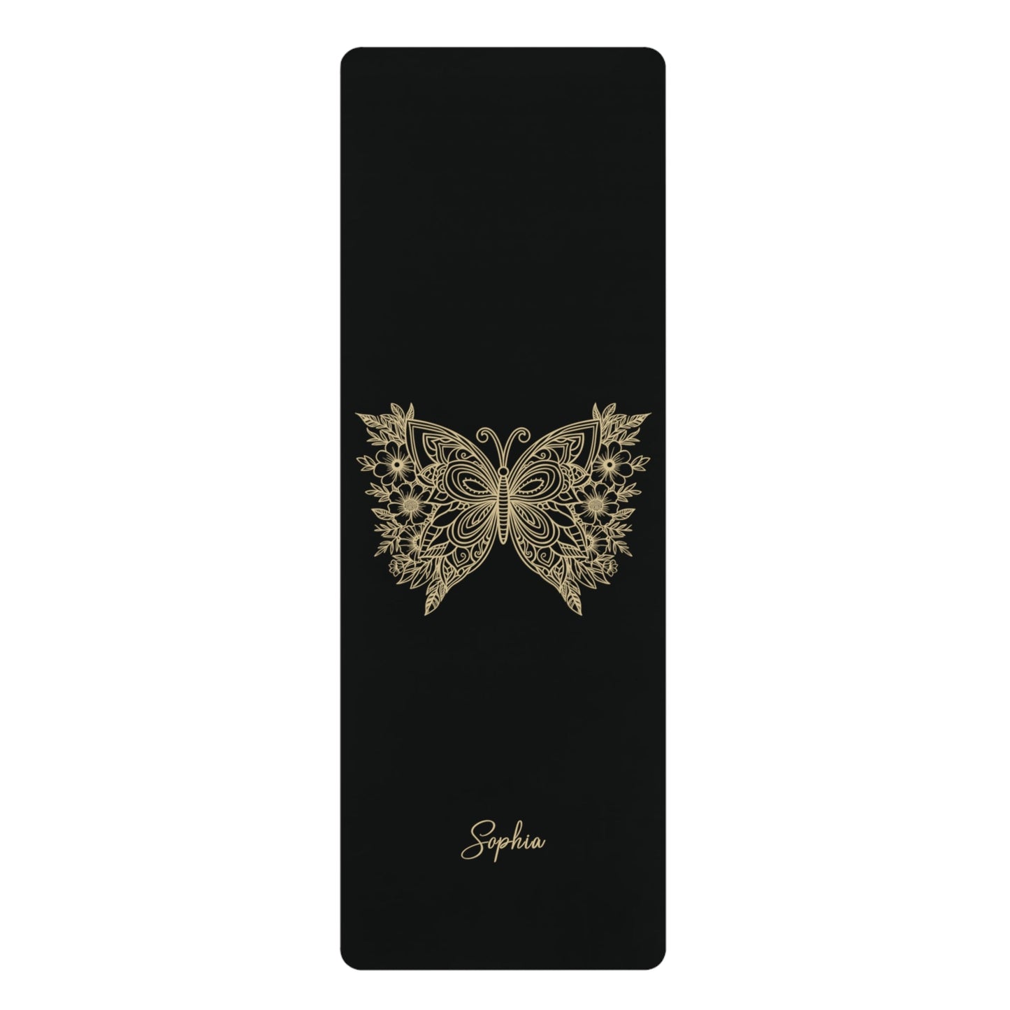 Personalized Yoga Mat | Butterfly | Non - Slip, Comfort, Extra Stability - Lotus et Moi