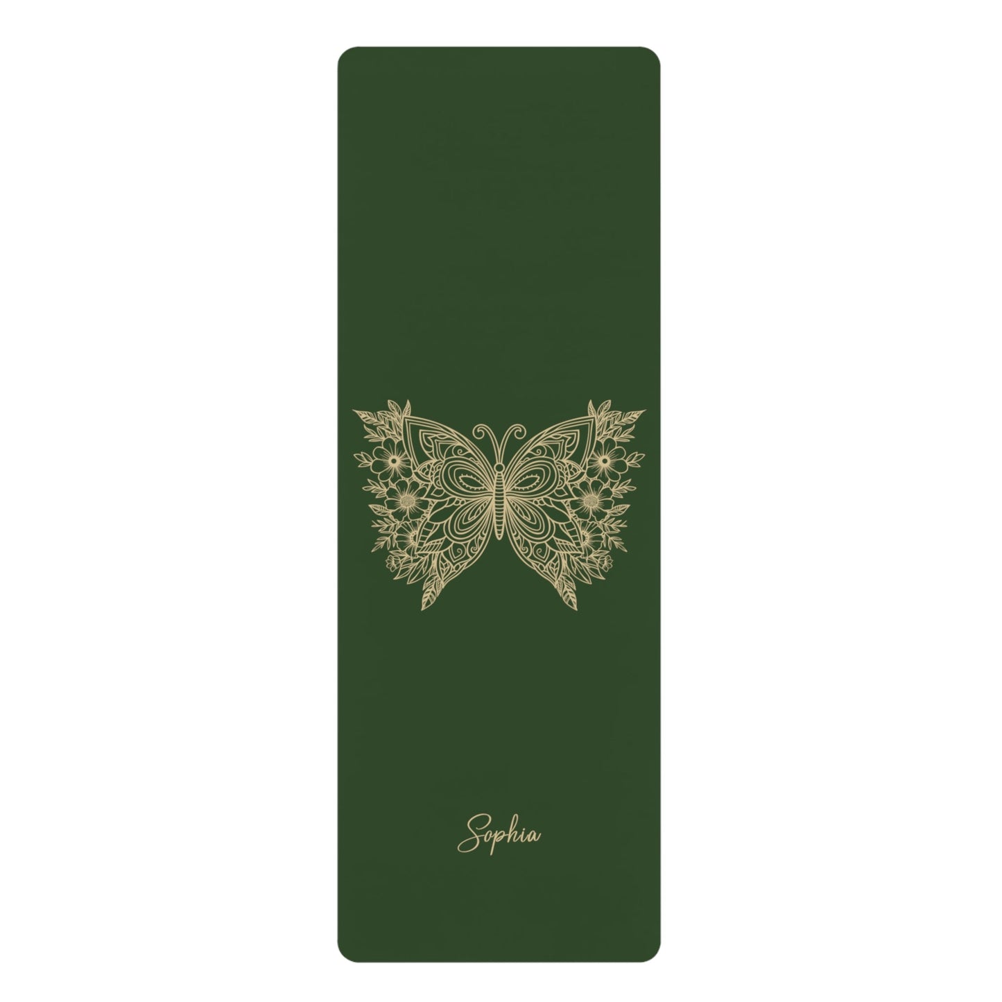 Personalized Yoga Mat | Butterfly | Non - Slip, Comfort, Extra Stability - Lotus et Moi