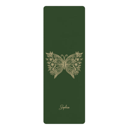 Personalized Yoga Mat | Butterfly | Non - Slip, Comfort, Extra Stability - Lotus et Moi