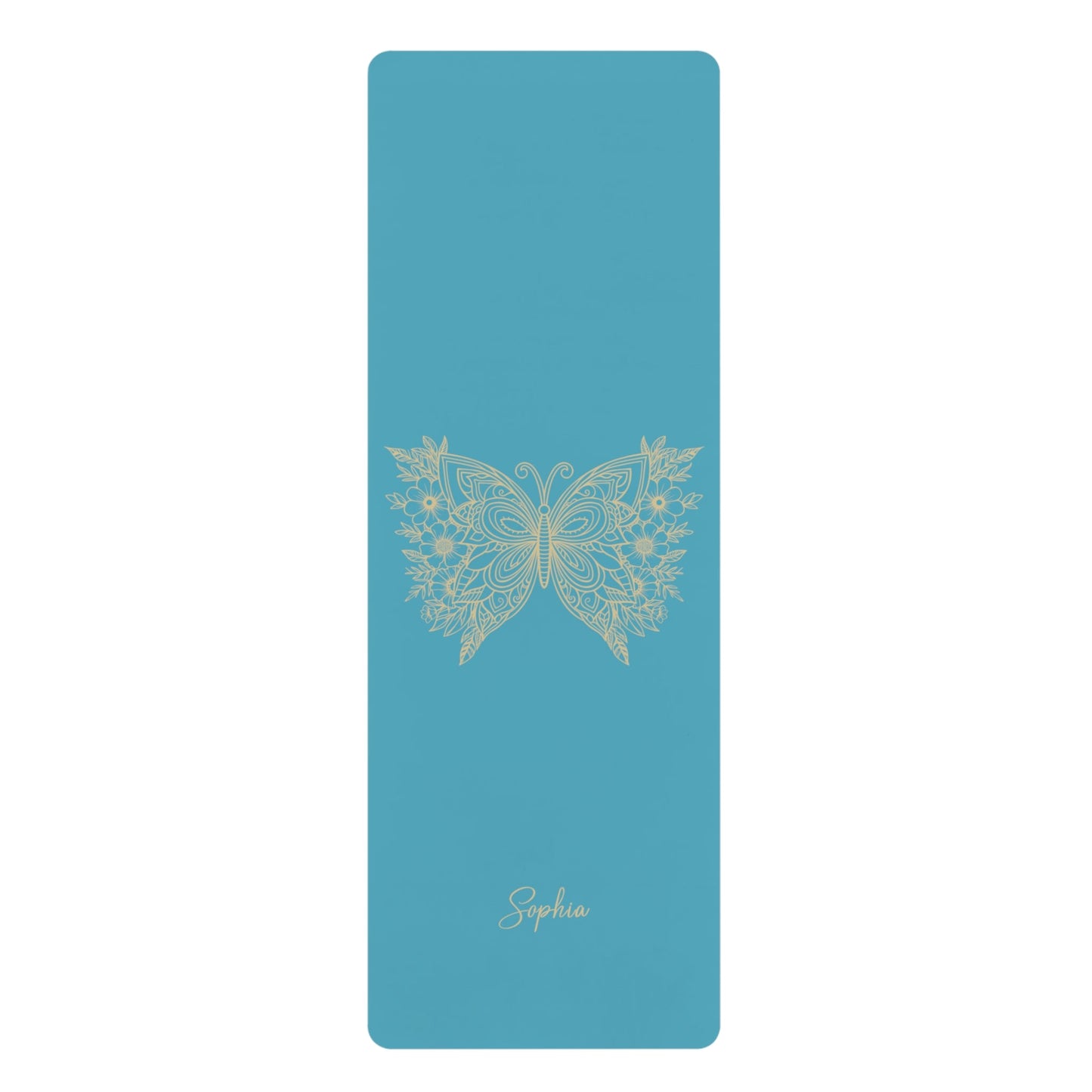 Personalized Yoga Mat | Butterfly | Non - Slip, Comfort, Extra Stability - Lotus et Moi