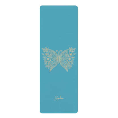 Personalized Yoga Mat | Butterfly | Non - Slip, Comfort, Extra Stability - Lotus et Moi