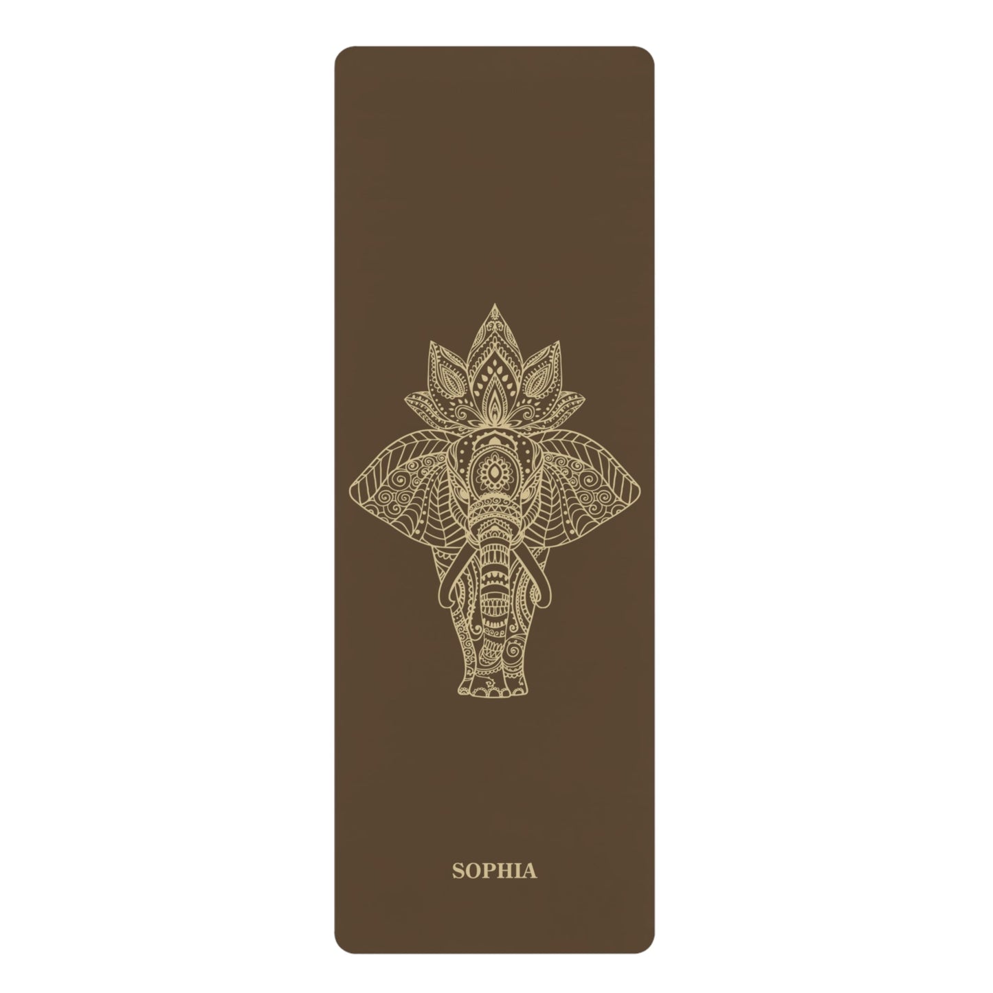 Personalized Yoga Mat | Elephant | Non - Slip, Comfort, Extra Stability - Lotus et Moi
