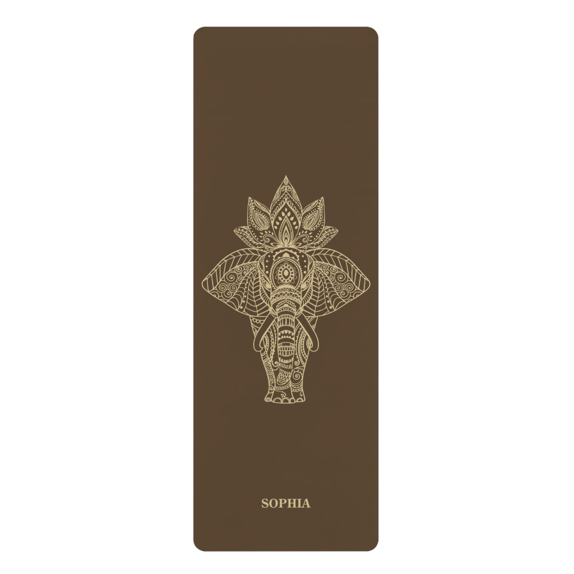 Personalized Yoga Mat | Elephant | Non - Slip, Comfort, Extra Stability - Lotus et Moi