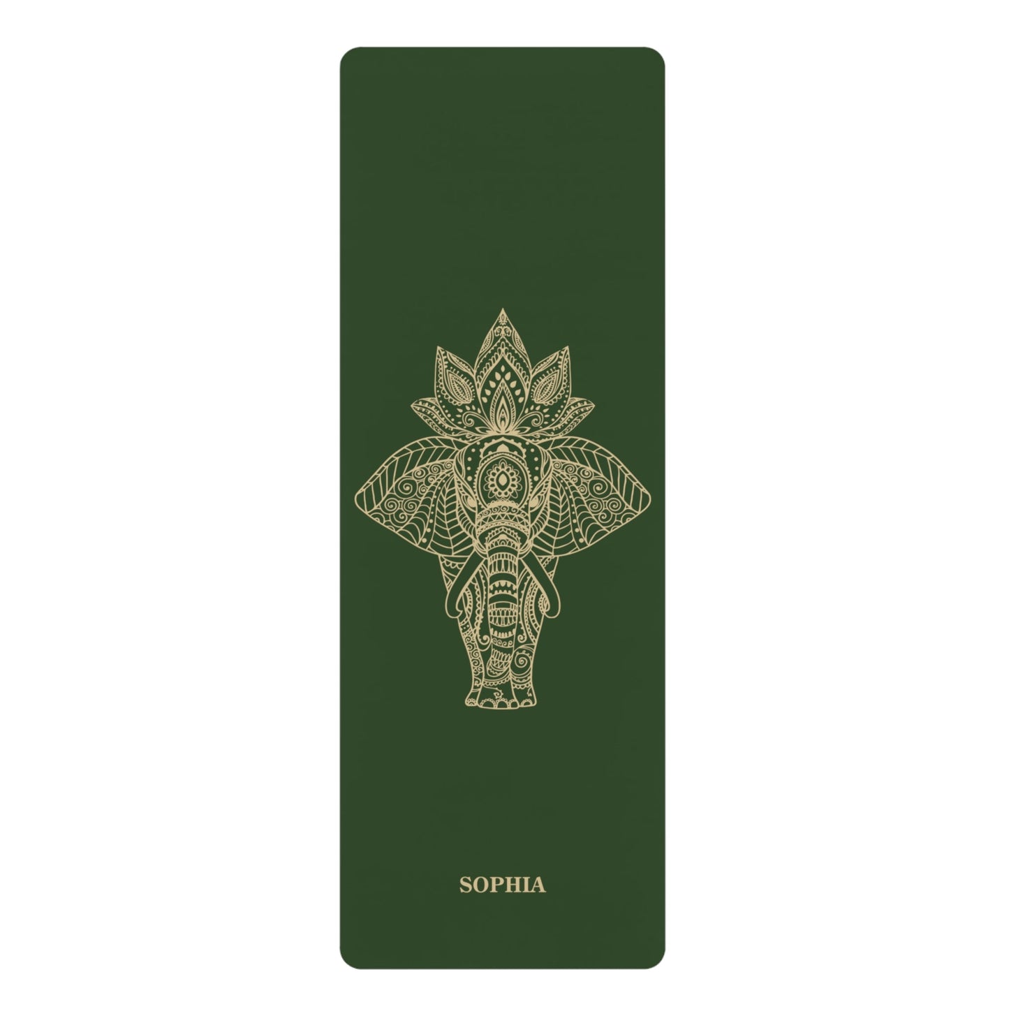 Personalized Yoga Mat | Elephant | Non - Slip, Comfort, Extra Stability - Lotus et Moi